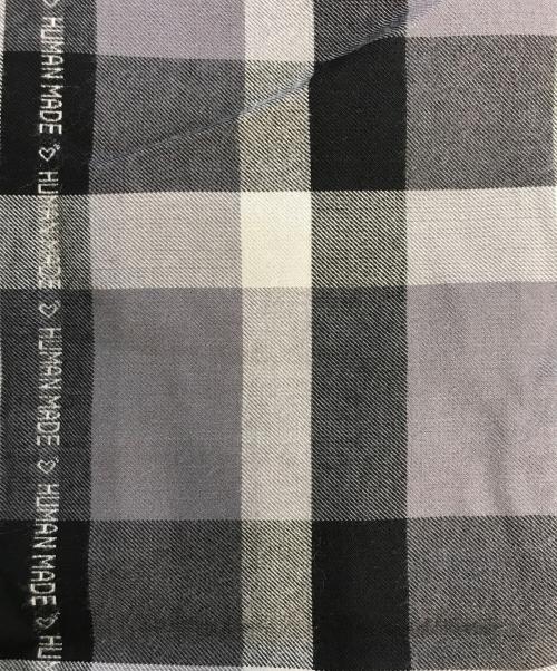 HUMAN MADE（ヒューマンメイド）HUMAN MADE (ヒューマンメイド) OPEN COLLAR CHECK SHIRT ブラック サイズ:XLの古着・服飾アイテム
