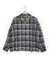 HUMAN MADE（ヒューマンメイド）の古着「OPEN COLLAR CHECK SHIRT」｜ブラック