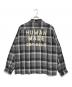 HUMAN MADE (ヒューマンメイド) OPEN COLLAR CHECK SHIRT ブラック サイズ:XL：18000円