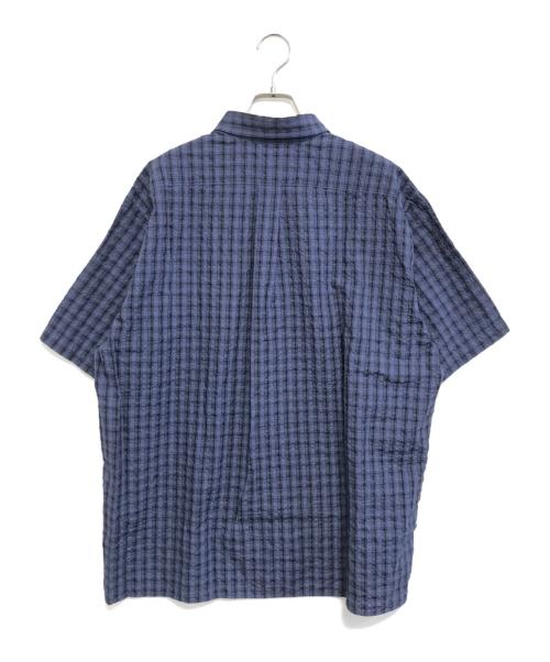 HUMAN MADE（ヒューマンメイド）HUMAN MADE (ヒューマンメイド) チェック BD ショートスリーブシャツ ブルー サイズ:XXLの古着・服飾アイテム
