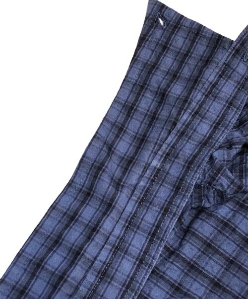 HUMAN MADE（ヒューマンメイド）HUMAN MADE (ヒューマンメイド) チェック BD ショートスリーブシャツ ブルー サイズ:XXLの古着・服飾アイテム