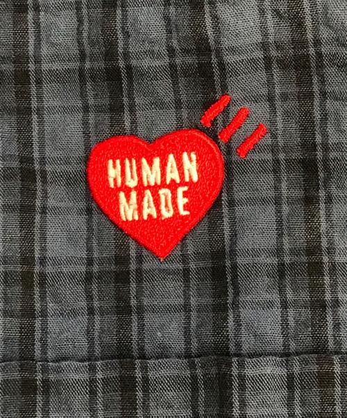 HUMAN MADE（ヒューマンメイド）HUMAN MADE (ヒューマンメイド) チェック BD ショートスリーブシャツ ブルー サイズ:XXLの古着・服飾アイテム