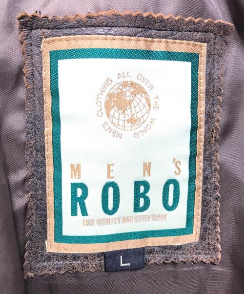 ROBO（ロボ）ROBO (ロボ) A-2レザージャケット ブラウン サイズ:Lの古着・服飾アイテム