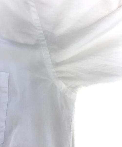COMME des GARCONS HOMME PLUS（コムデギャルソンオムプリュス）COMME des GARCONS HOMME PLUS (コムデギャルソンオムプリュス) 切替シャツ ホワイト×レッド サイズ:XSの古着・服飾アイテム