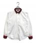 COMME des GARCONS HOMME PLUS（コムデギャルソンオムプリュス）の古着「切替シャツ」｜ホワイト×レッド