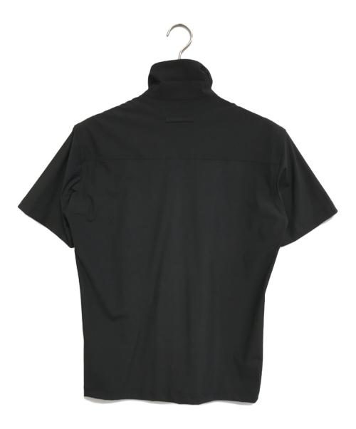 Jean Paul Gaultier homme（ジャンポールゴルチェオム）Jean Paul Gaultier homme (ジャンポールゴルチェオム) ジップアップS/Sシャツ ブラック サイズ:46の古着・服飾アイテム