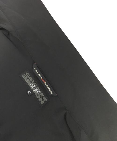 Jean Paul Gaultier homme（ジャンポールゴルチェオム）Jean Paul Gaultier homme (ジャンポールゴルチェオム) ジップアップS/Sシャツ ブラック サイズ:46の古着・服飾アイテム