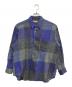 COMME des GARCONS HOMME（コムデギャルソン オム）の古着「縮絨ブロックチェックシャツ」｜ブルー×グレー