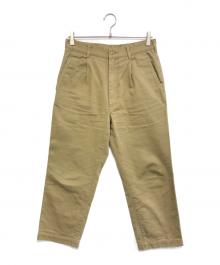 COMME des GARCONS HOMME（コムデギャルソン オム）の古着「タックパンツ」｜カーキ