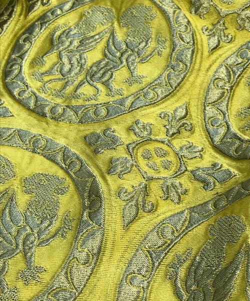 MIU MIU（ミュウミュウ）MIU MIU (ミュウミュウ) 00’s ジャガードミニスカート オリーブ サイズ:38の古着・服飾アイテム