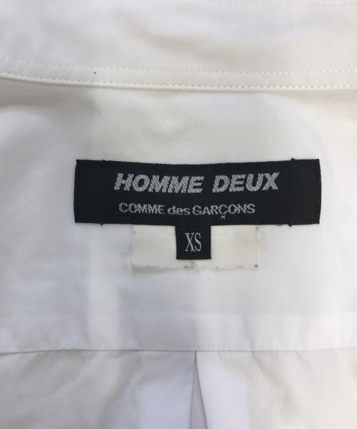 COMME des GARCONS HOMME DEUX（コムデギャルソン オム ドゥ）COMME des GARCONS HOMME DEUX (コムデギャルソン オム ドゥ) シャツ ホワイト サイズ:XSの古着・服飾アイテム