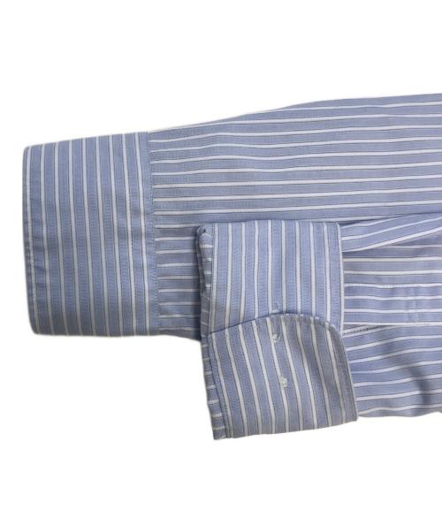 COMME des GARCONS HOMME DEUX（コムデギャルソン オム ドゥ）COMME des GARCONS HOMME DEUX (コムデギャルソン オム ドゥ) ストライプシャツ ブルー サイズ:XSの古着・服飾アイテム