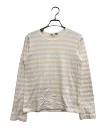 COMME des GARCONS COMME des GARCONS（コムデギャルソン コムデギャルソン）の古着「ボーダーカットソー」｜ベージュ