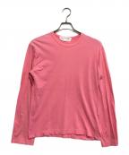 COMME des GARCONS SHIRTコムデギャルソンシャツ）の古着「バックロゴL/Sカットソー」｜ピンク