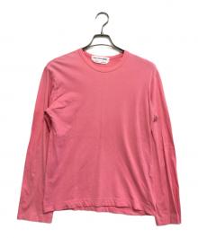 COMME des GARCONS SHIRT（コムデギャルソンシャツ）の古着「バックロゴL/Sカットソー」｜ピンク
