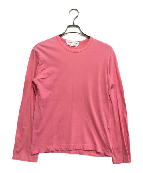 COMME des GARCONS SHIRT（コムデギャルソンシャツ）COMME des GARCONS SHIRT (コムデギャルソンシャツ) バックロゴL/Sカットソー ピンク サイズ:Sの古着・服飾アイテム