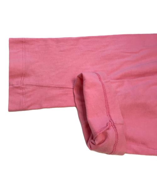 COMME des GARCONS SHIRT（コムデギャルソンシャツ）COMME des GARCONS SHIRT (コムデギャルソンシャツ) バックロゴL/Sカットソー ピンク サイズ:Sの古着・服飾アイテム