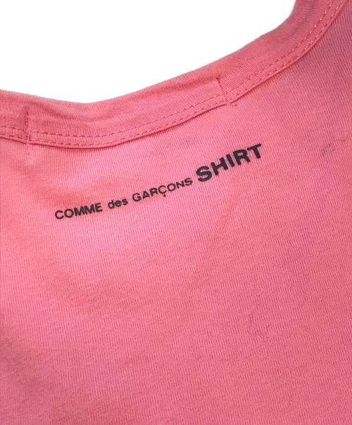 COMME des GARCONS SHIRT（コムデギャルソンシャツ）COMME des GARCONS SHIRT (コムデギャルソンシャツ) バックロゴL/Sカットソー ピンク サイズ:Sの古着・服飾アイテム