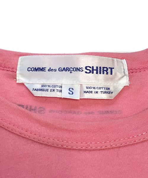 COMME des GARCONS SHIRT（コムデギャルソンシャツ）COMME des GARCONS SHIRT (コムデギャルソンシャツ) バックロゴL/Sカットソー ピンク サイズ:Sの古着・服飾アイテム