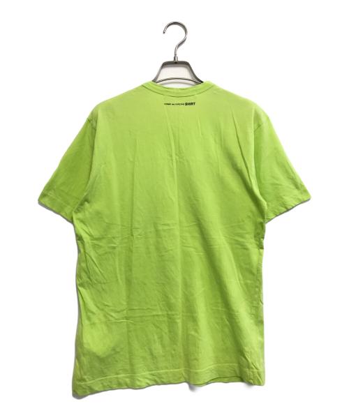 COMME des GARCONS SHIRT（コムデギャルソンシャツ）COMME des GARCONS SHIRT (コムデギャルソンシャツ) バックロゴTシャツ 黄緑 サイズ:Sの古着・服飾アイテム