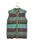 COMME des GARCONS HOMME DEUXコムデギャルソン オム ドゥ）の古着「ニットベスト」｜グリーン