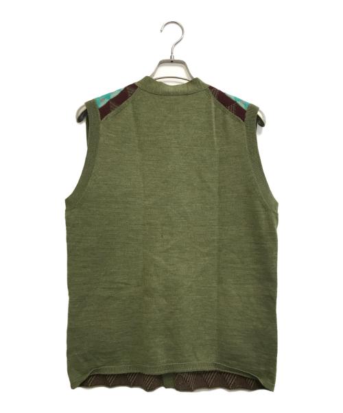 COMME des GARCONS HOMME DEUX（コムデギャルソン オム ドゥ）COMME des GARCONS HOMME DEUX (コムデギャルソン オム ドゥ) ニットベスト グリーン サイズ:Lの古着・服飾アイテム