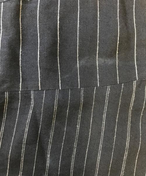 tricot COMME des GARCONS（トリココムデギャルソン）tricot COMME des GARCONS (トリココムデギャルソン) 切替ストライプスカート ネイビー サイズ:Sの古着・服飾アイテム