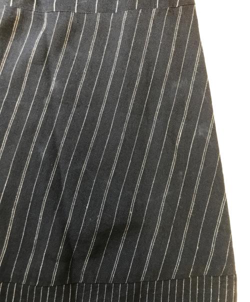 tricot COMME des GARCONS（トリココムデギャルソン）tricot COMME des GARCONS (トリココムデギャルソン) 切替ストライプスカート ネイビー サイズ:Sの古着・服飾アイテム