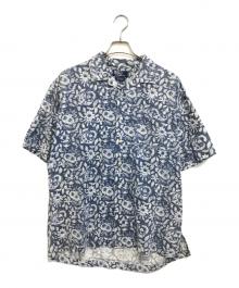 POLO RALPH LAUREN（ポロ・ラルフローレン）の古着「CALDWELL総柄オープンカラーシャツ」｜ブルー