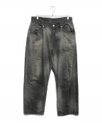 ANCELLMアンセルム）の古着「TAPERED 5P DENIM PANTS」｜ブラック