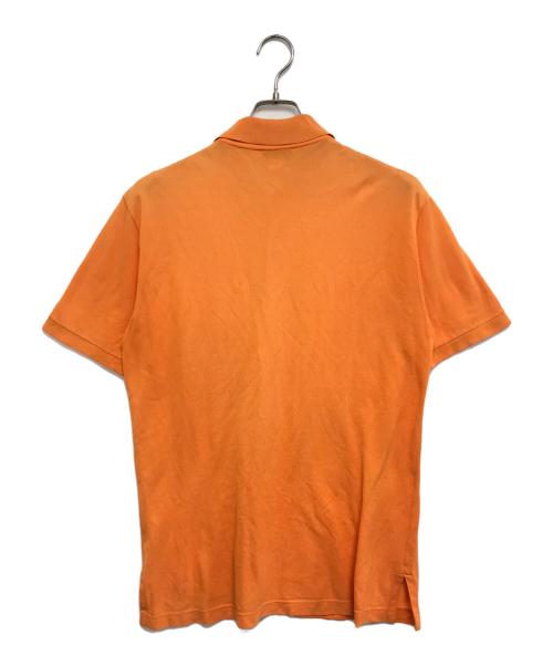 HERMES（エルメス）HERMES (エルメス) Hロゴポロシャツ オレンジ サイズ:Mの古着・服飾アイテム