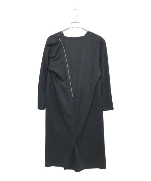 ISSEY MIYAKE（イッセイミヤケ）ISSEY MIYAKE (イッセイミヤケ) 変形ウールワンピース ブラック サイズ:9の古着・服飾アイテム