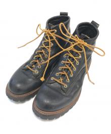 RED WING（レッドウィング）の古着「ラインマン ブーツ」｜ブラック
