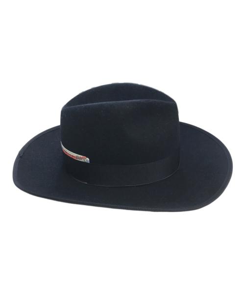 THE H.W.DOG&CO.（エイチダブリュードッグアンドコー）THE H.W.DOG&CO. (エイチダブリュードッグアンドコー) MR.BROTHERS CUT CLUB (ミスターブラザーズカットクラブ) ウールブリムハット ブラック サイズ:40の古着・服飾アイテム