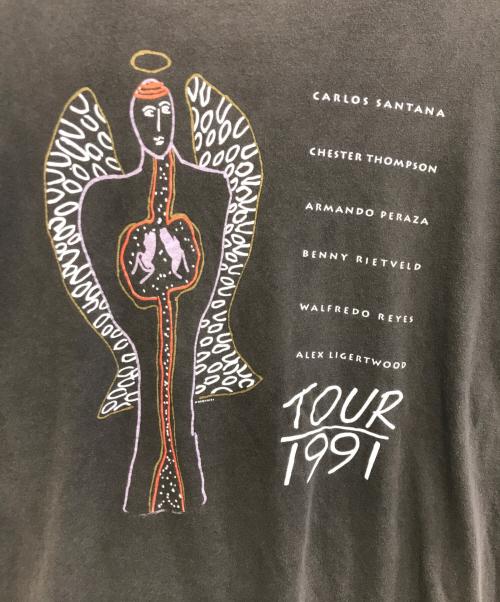 バンドTシャツ（バンドTシャツ）バンドTシャツ (バンドTシャツ) 90sCARLOS SANTANA(カルロス サンタナ)バンドTシャツ ブラック サイズ:XLの古着・服飾アイテム