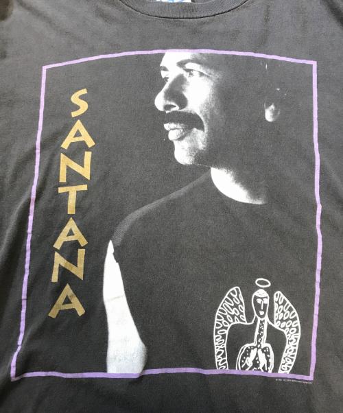 バンドTシャツ（バンドTシャツ）バンドTシャツ (バンドTシャツ) 90sCARLOS SANTANA(カルロス サンタナ)バンドTシャツ ブラック サイズ:XLの古着・服飾アイテム