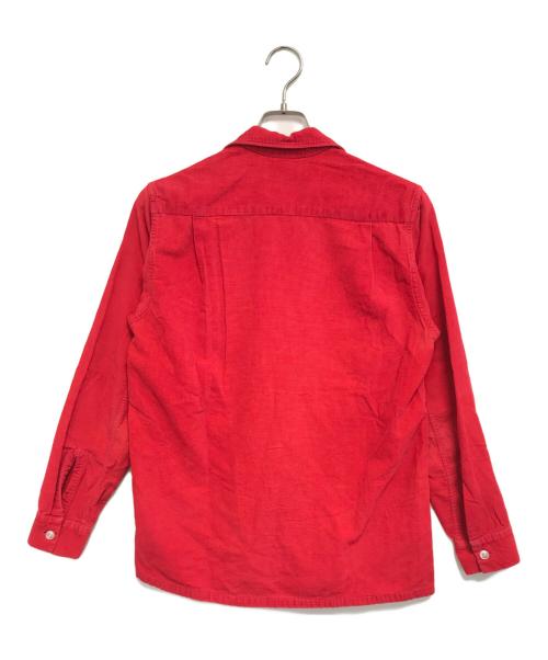 Truval（テュルーバル）Truval (テュルーバル) オープンカラーコーデュロイシャツ レッド サイズ:不明の古着・服飾アイテム
