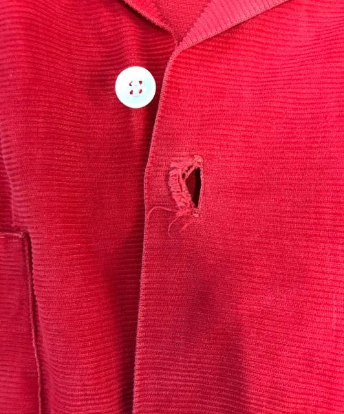 Truval（テュルーバル）Truval (テュルーバル) オープンカラーコーデュロイシャツ レッド サイズ:不明の古着・服飾アイテム