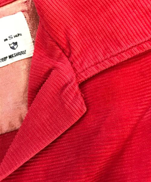 Truval（テュルーバル）Truval (テュルーバル) オープンカラーコーデュロイシャツ レッド サイズ:不明の古着・服飾アイテム