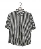 COMME des GARCONS JUNYA WATANABE MANコム デ ギャルソン ジュンヤ ワタナベ マン）の古着「ストライプシャツ」｜ブラック