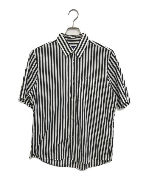COMME des GARCONS JUNYA WATANABE MAN（コム デ ギャルソン ジュンヤ ワタナベ マン）COMME des GARCONS JUNYA WATANABE MAN (コム デ ギャルソン ジュンヤ ワタナベ マン) ストライプシャツ ブラック サイズ:Mの古着・服飾アイテム