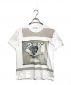 COMME des GARCONS SHIRT×Jean Michel Basquiatコムデギャルソンシャツ×ジャンミシェルバスキア）の古着「アートプリントTシャツ」｜ホワイト