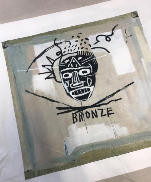 COMME des GARCONS SHIRT（コムデギャルソンシャツ）COMME des GARCONS SHIRT (コムデギャルソンシャツ) Jean Michel Basquiat (ジャンミシェルバスキア) アートプリントTシャツ ホワイト サイズ:Sの古着・服飾アイテム