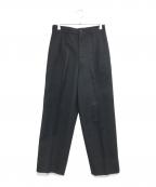 COMME des GARCONS HOMMEコムデギャルソン オム）の古着「80's ウールスラックス」｜ブラック