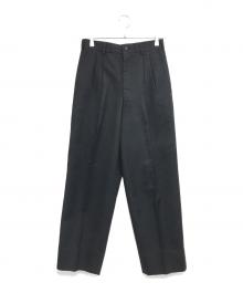 COMME des GARCONS HOMME（コムデギャルソン オム）の古着「80's ウールスラックス」｜ブラック