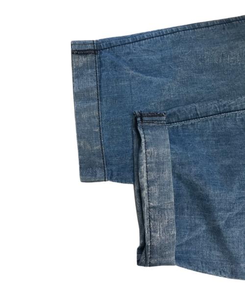 tricot COMME des GARCONS（トリココムデギャルソン）tricot COMME des GARCONS (トリココムデギャルソン) ラメコーティングデニムパンツ スカイブルー サイズ:Lの古着・服飾アイテム