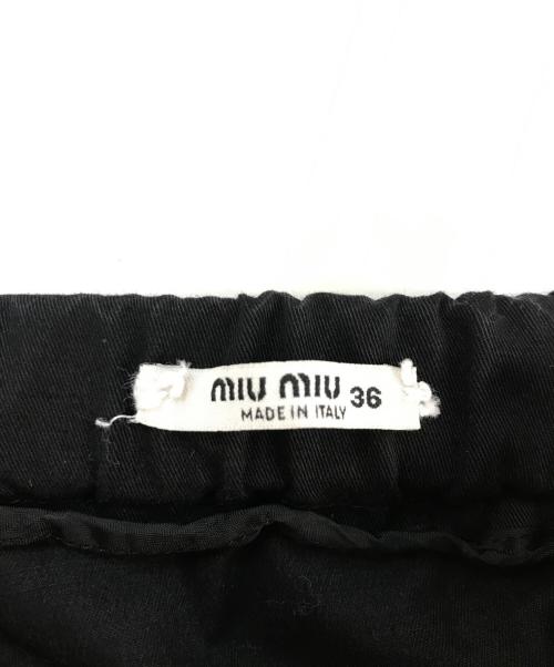 MIU MIU（ミュウミュウ）MIU MIU (ミュウミュウ) 00’s ミニスカート ブラック サイズ:36の古着・服飾アイテム