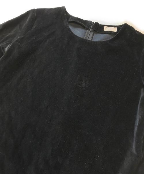 HELMUT LANG（ヘルムートラング）HELMUT LANG (ヘルムートラング) 90’s 切替ベロアカットソー ブラック サイズ:Mの古着・服飾アイテム