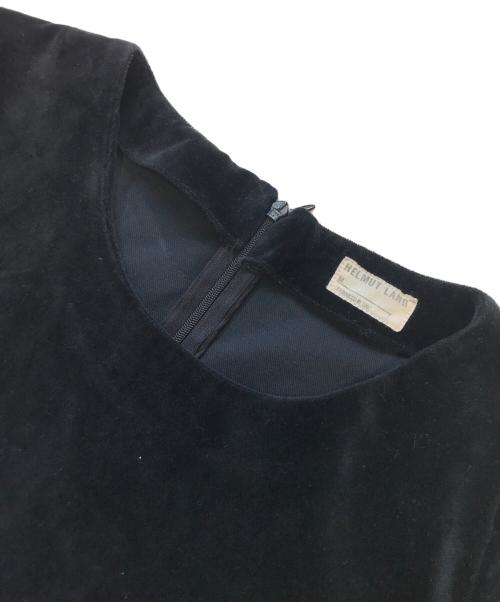 HELMUT LANG（ヘルムートラング）HELMUT LANG (ヘルムートラング) 90’s 切替ベロアカットソー ブラック サイズ:Mの古着・服飾アイテム