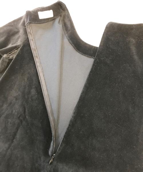 HELMUT LANG（ヘルムートラング）HELMUT LANG (ヘルムートラング) 90’s 切替ベロアカットソー ブラック サイズ:Mの古着・服飾アイテム